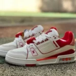 路易威登 Trainer LV 白红训练鞋