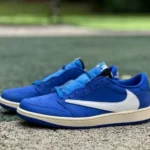 CS正版 AJ1 Travis Scott 低帮蓝白运动鞋 DM7866-400
