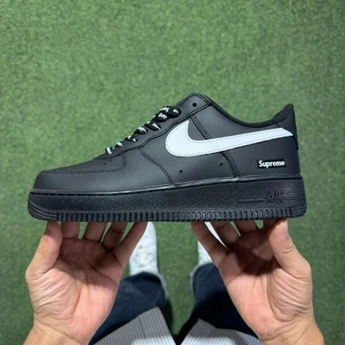 A 正版 Air Force 1 AF1 Supreme 黑色运动鞋 CU9225-002