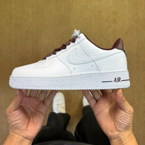 3A 正版 Air Force 1 AF1 白深酒红运动鞋 HV4403-600