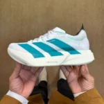 正版碳板 阿迪达斯 Adizero Adios Pro 4 白绿马拉松跑鞋 JR1267