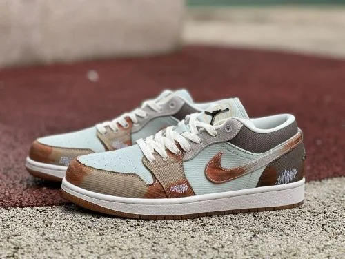 AJ1 低帮复古扎染牛仔运动鞋 IM6664-991