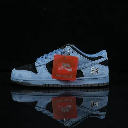 M版 正版 Supreme x Nike Dunk SB LOW PRO QS 深蓝运动鞋 HQ8487-400