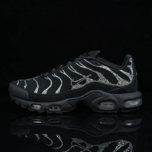 PB-MAX 耐克 Air Max Plus 施华洛世奇黑银跑鞋 FZ4237-001