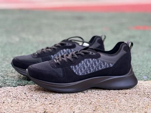 迪奥 B25 Oblique Runner 黑色低帮运动鞋