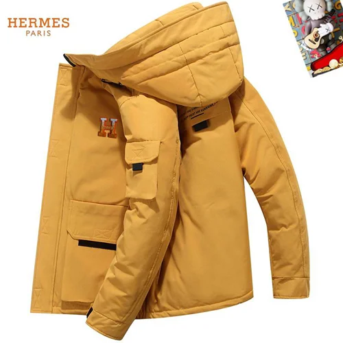 Hermes 羽绒服奢华男士保暖夹克 M-3XL