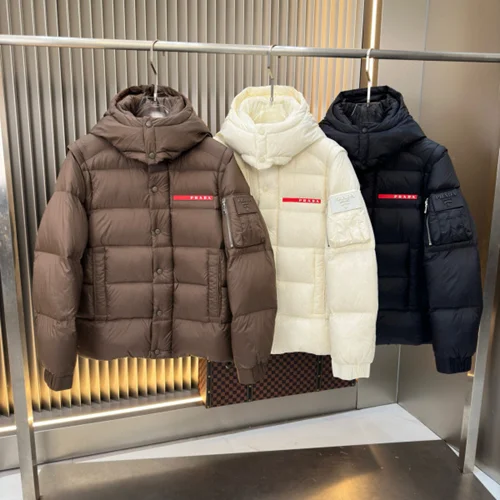 Prada 羽绒服奢华男士保暖夹克 M-3XL