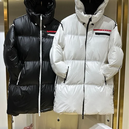 Prada 羽绒服奢华男士保暖夹克 S-XL